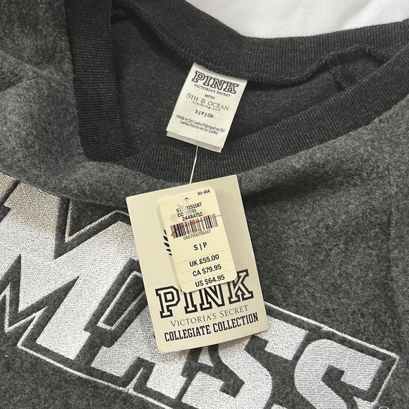 Vs pink UMass Fleece Crewneck Sweatshirt - Picture 6 of 7